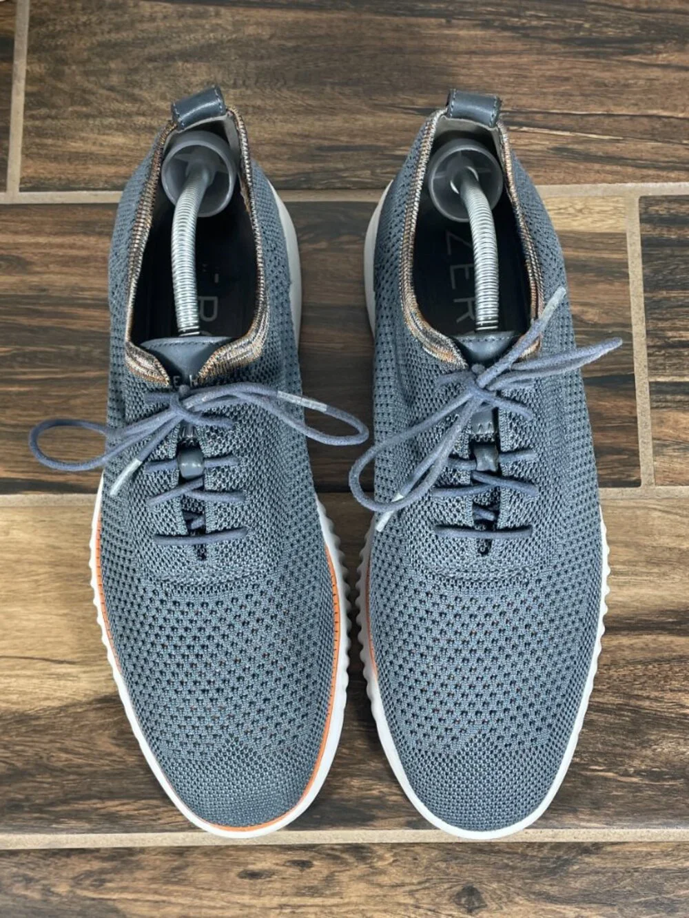Cole Haan 2.Zerogrand Shoes Mens Size 10 Turbulence Gray Stitchlite Knit Oxford